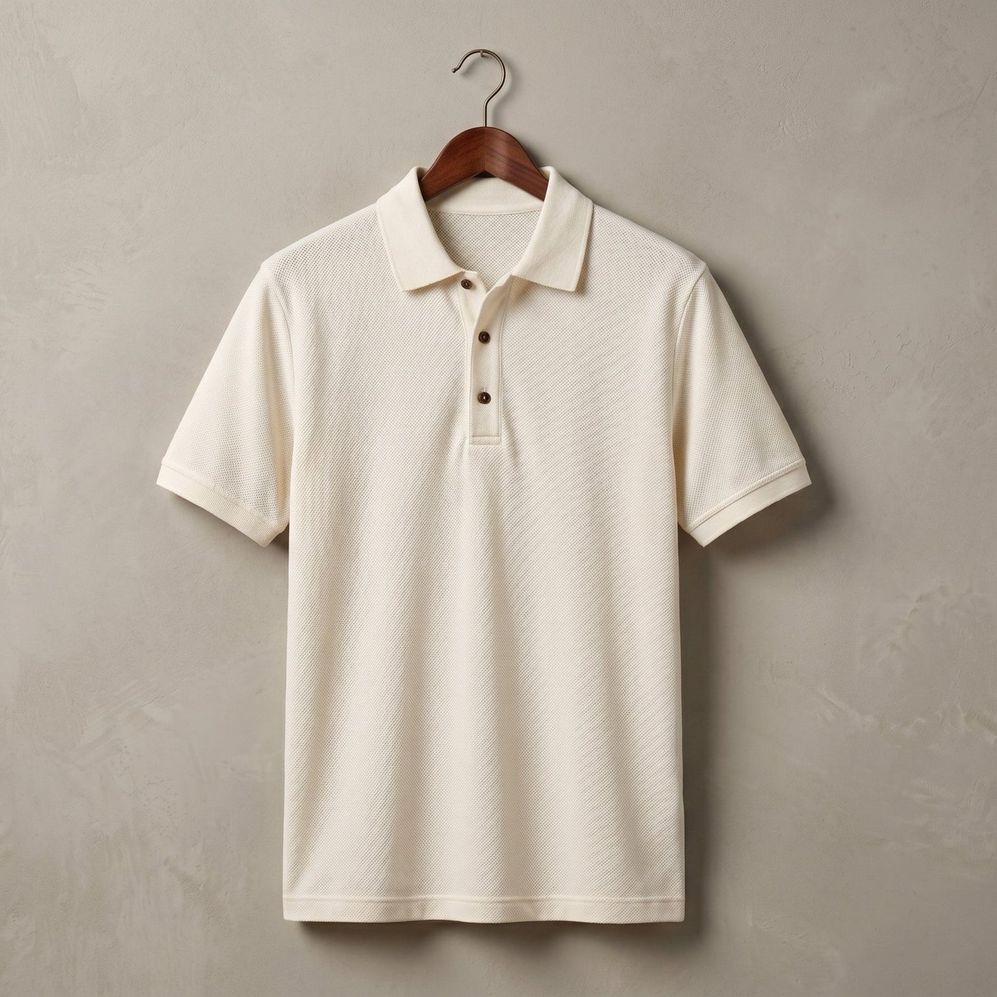 Premium Old Money Polo Shirt Men - Off White