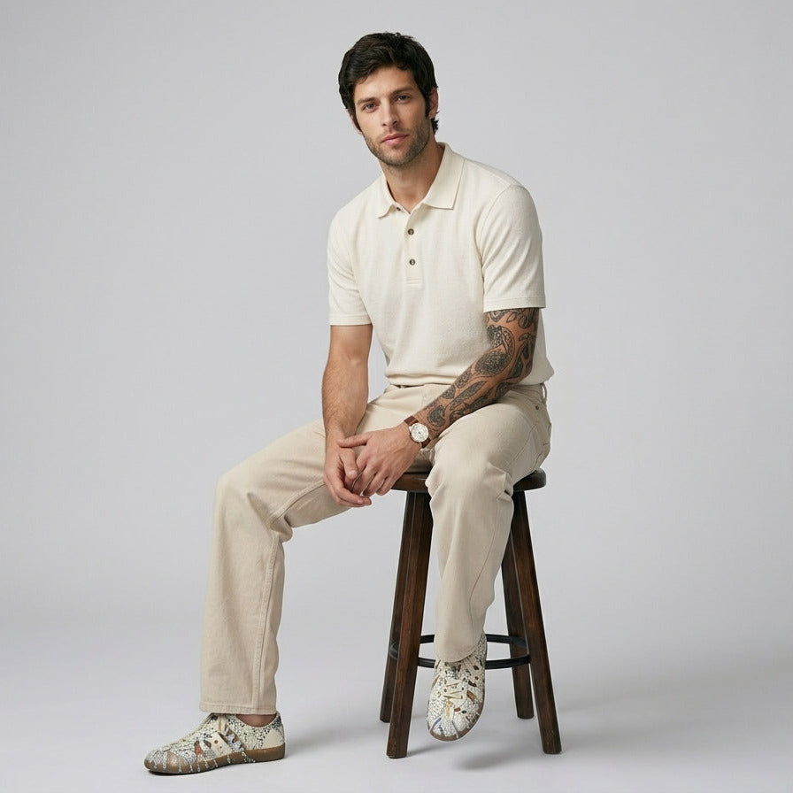 Men's Old Money Combo| Off White & Beige