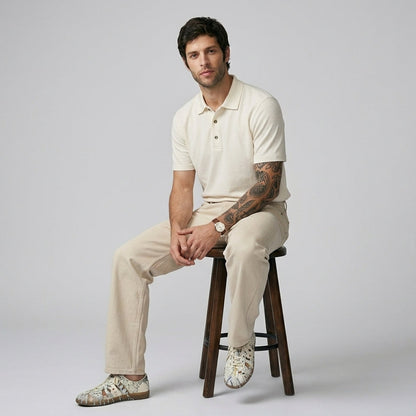 Men's Old Money Combo| Off White & Beige