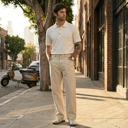 Men's Old Money Combo| Off White & Beige