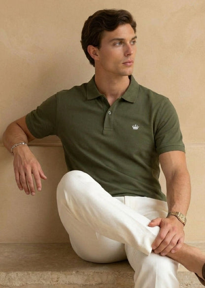 Men's Premium Olive Green Polo Shirt