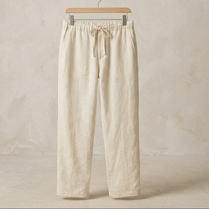 Men's Premium Off-White Linen Trouser