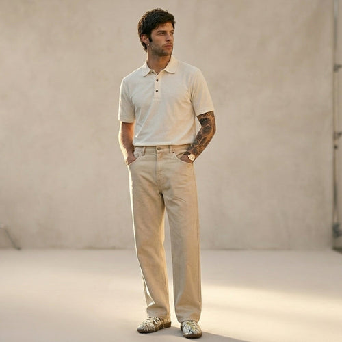Men's Old Money Combo| Off White & Beige