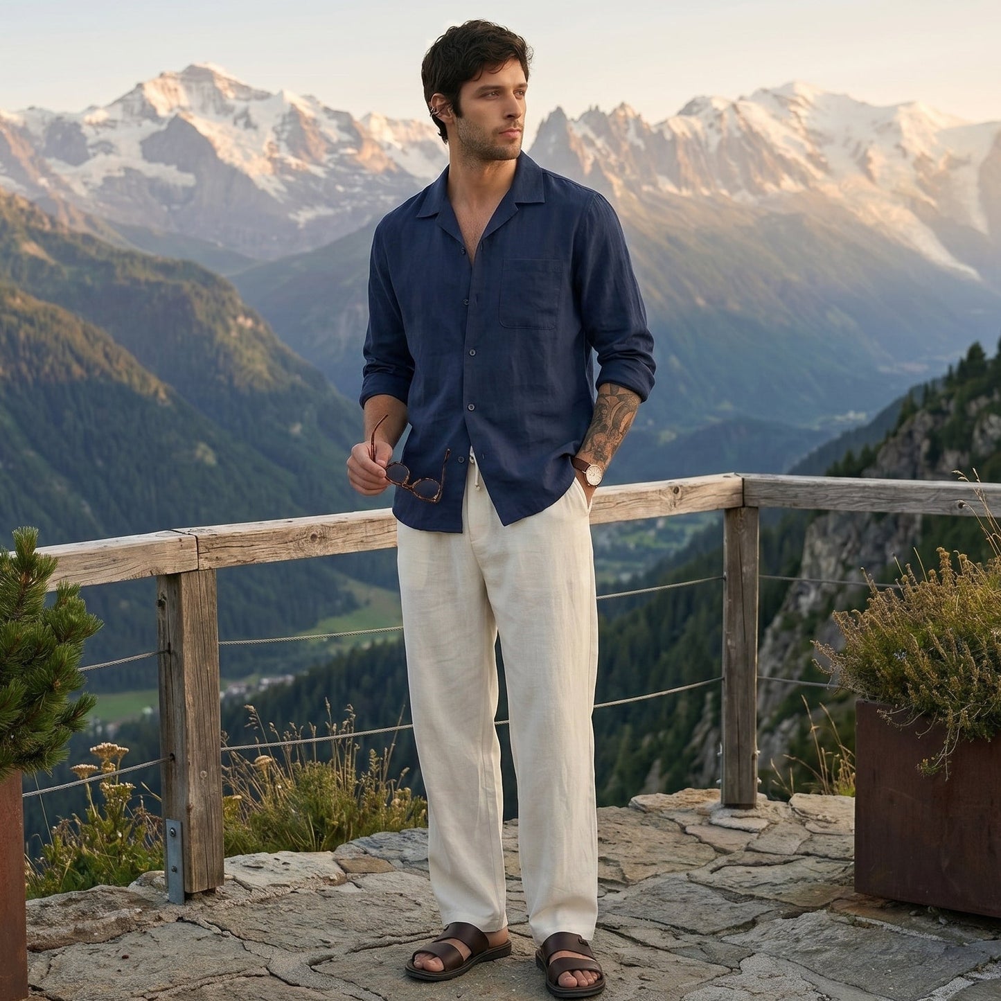 Old Money Combo Men | Navy + Off White